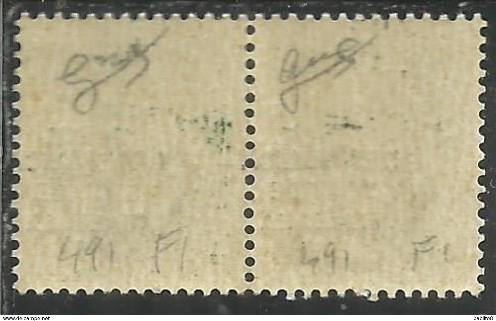 ITALIA REGNO ITALY KINGDOM 1944 RSI IMPERIALE CENT 25 SOPRASTAMPA DI FIRENZE CENT. 25 VARIETA VARIETY MNH FIRMATO SIGNED - Nuovi