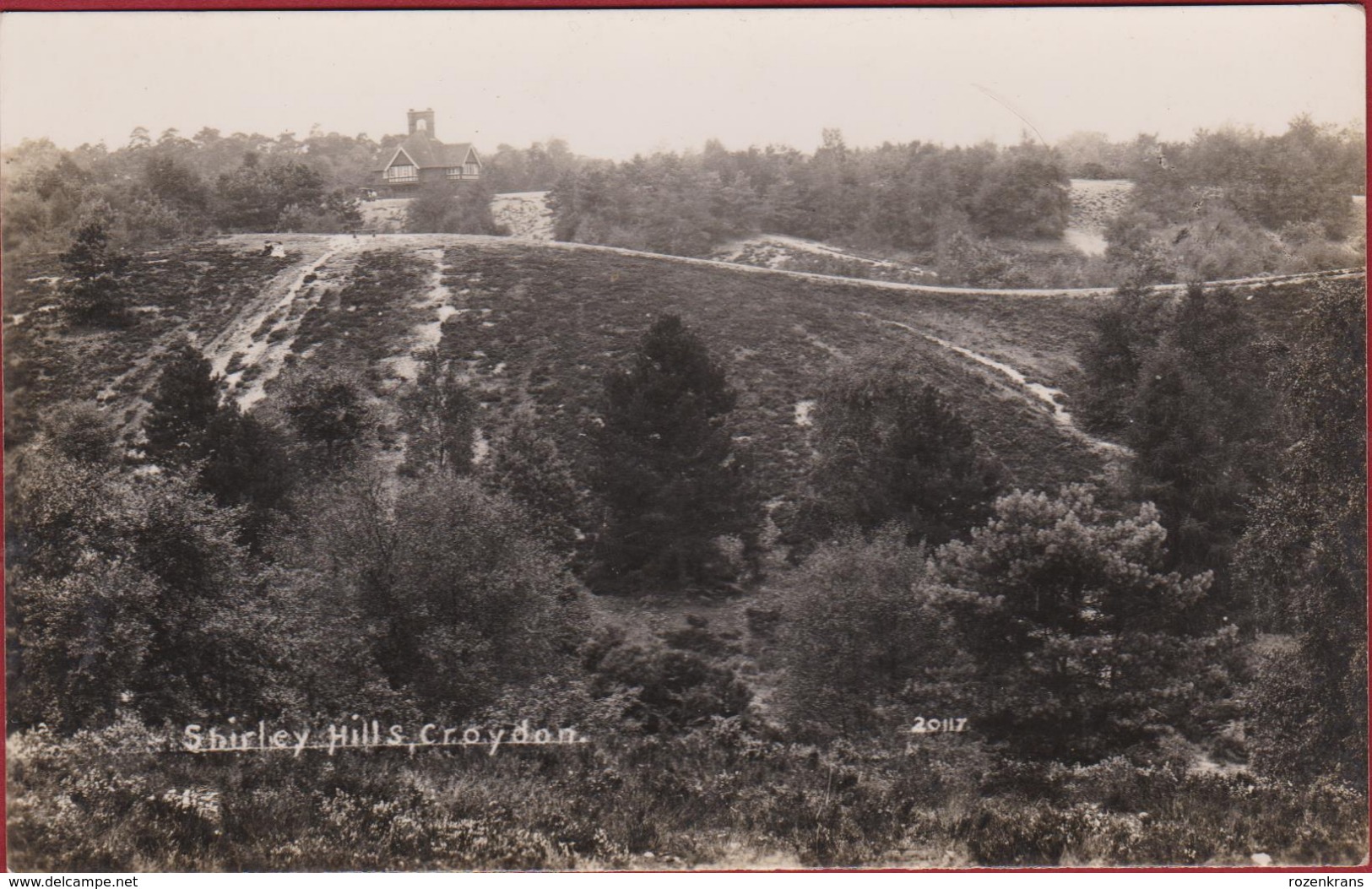 Old Postcard Photocard Shirley Hills Croydon Surrey London Londen UK United Kingdom Fotokaart - London Suburbs