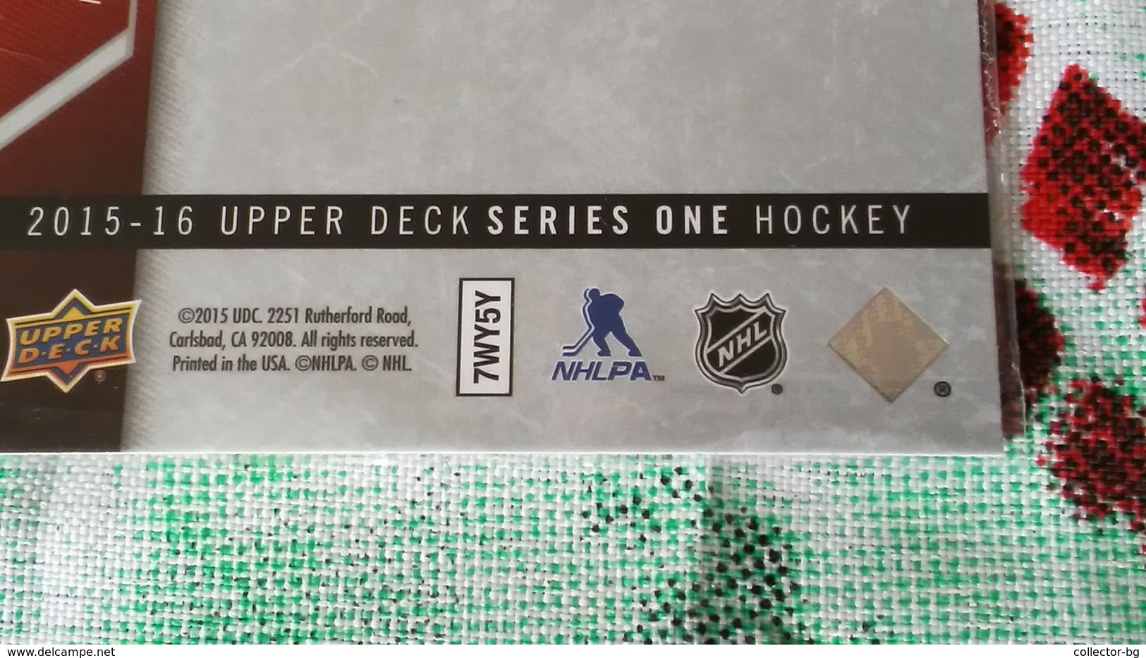 RARE ANDY GREEN 2015 NHL HOCKER COLLECTABLE ORIGINAL CARD HOLOGRAM STICKER UPPER DECK - 2000-Aujourd'hui