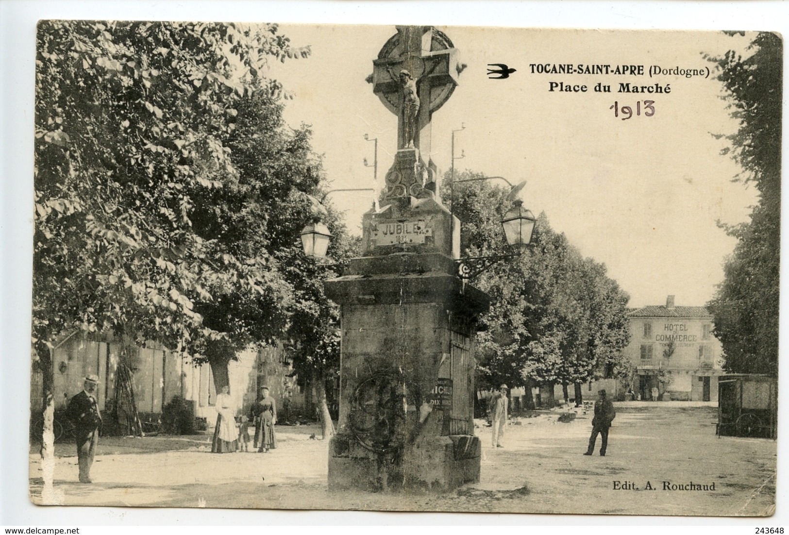 Tocane Saint Apre Place Du Marché (calvaire) - Autres & Non Classés