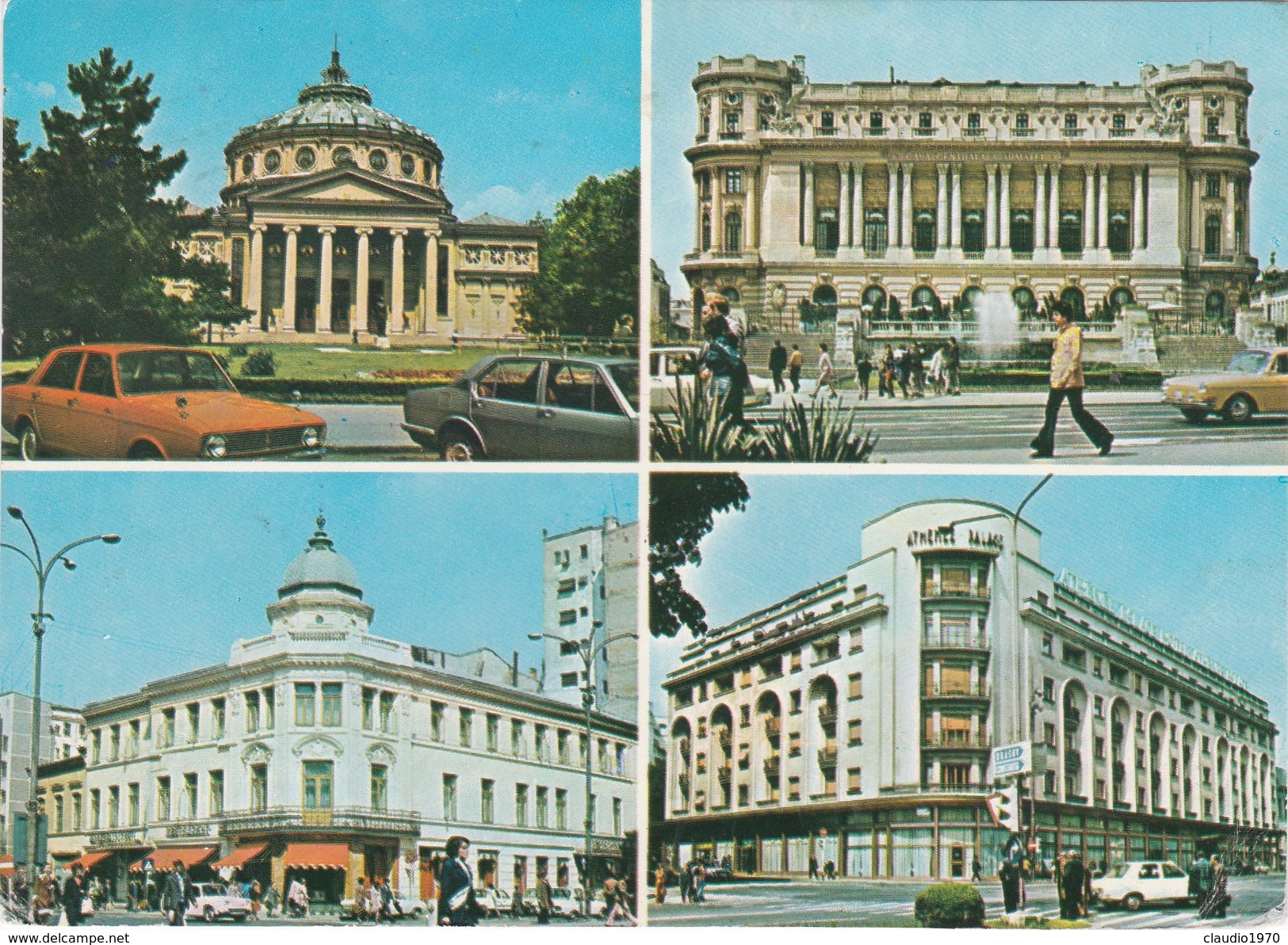 Cartolina Bucuresti , Ateneul Roman- L'athenee Roumain..- Romania - Roemenië