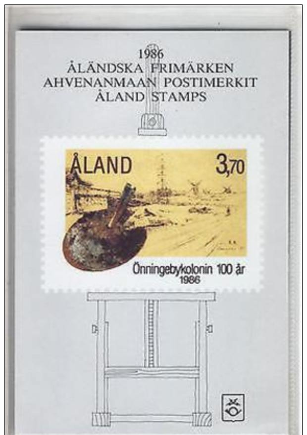 Aland F69 Year Set 1986 5v Fishing Boat Art In Box - Aland