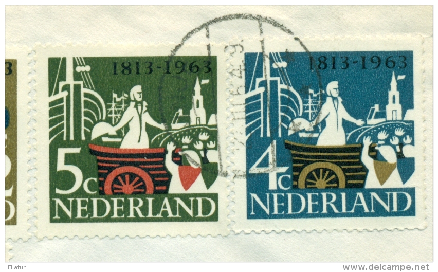 Nederland - 1964 - 7 Zegels En Tuberculose Zegel Op R-cover Van Tijnje Naar Portschach / Österreich - Briefe U. Dokumente