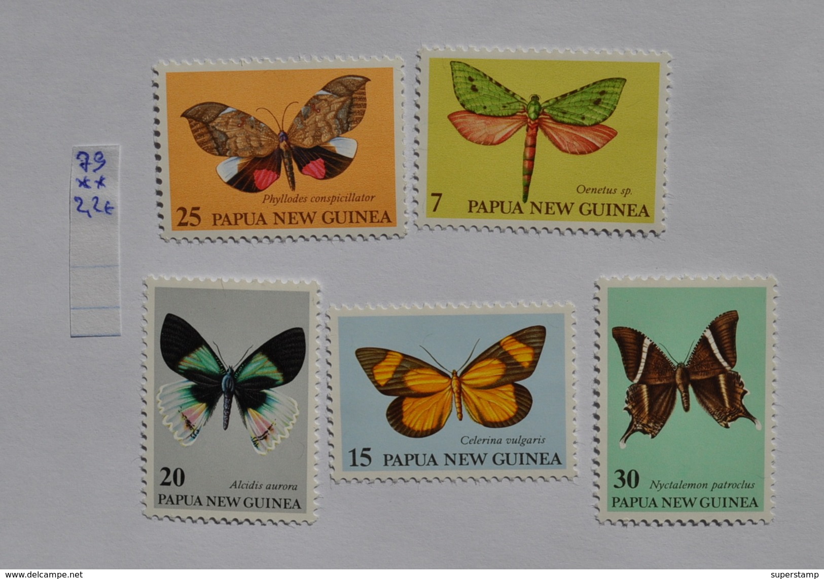 1979 PAPUA NEW GUINEA PAPOUASIE-NOUVELLE GUINÉE. FAUNA. BUTTERFLY.  MNH**. Z - Papua New Guinea