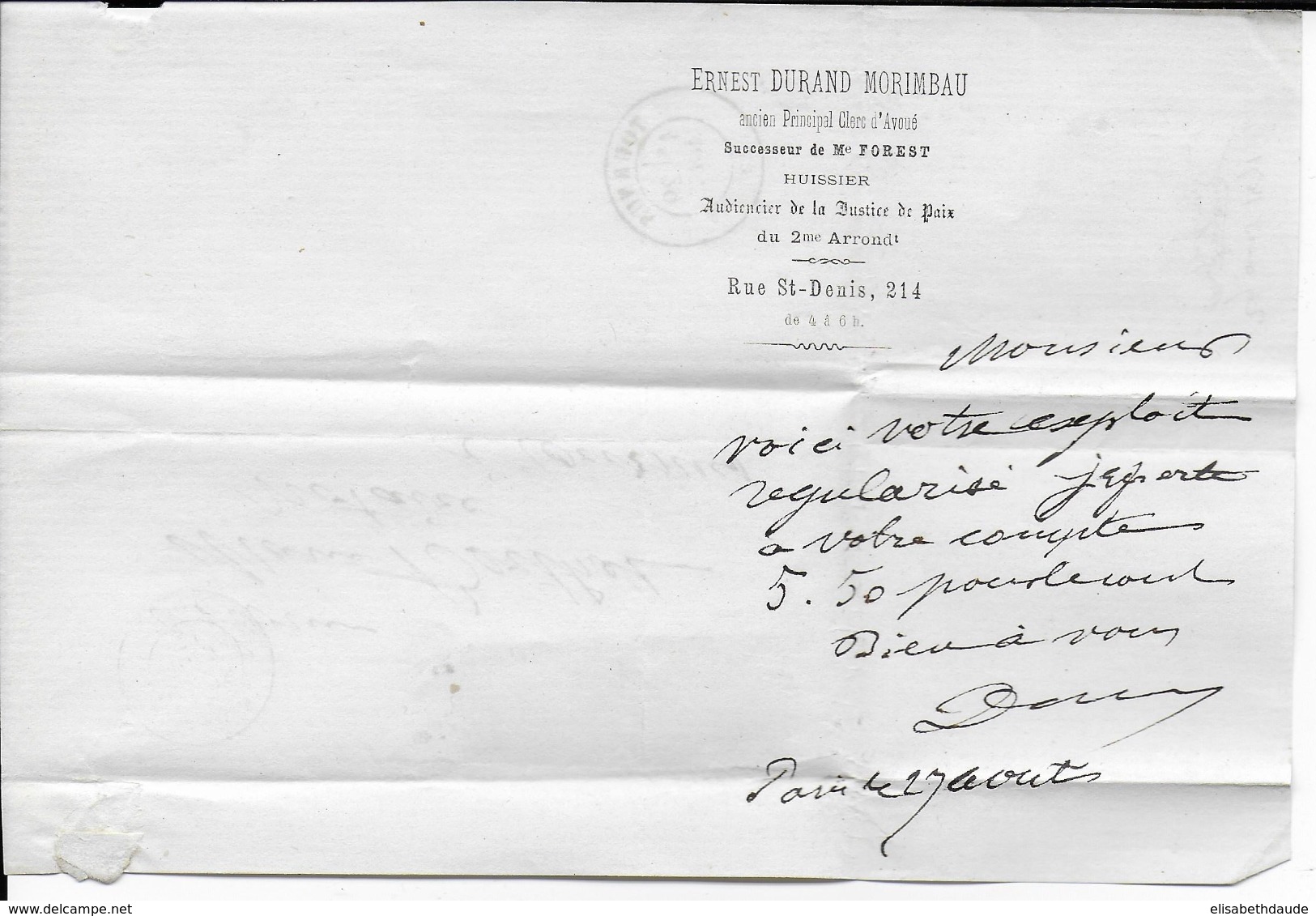 1871 - PAIRE 10c SIEGE Sur LETTRE De PARIS Pour TOURNUS (SAONE ET LOIRE) - - 1870 Siège De Paris