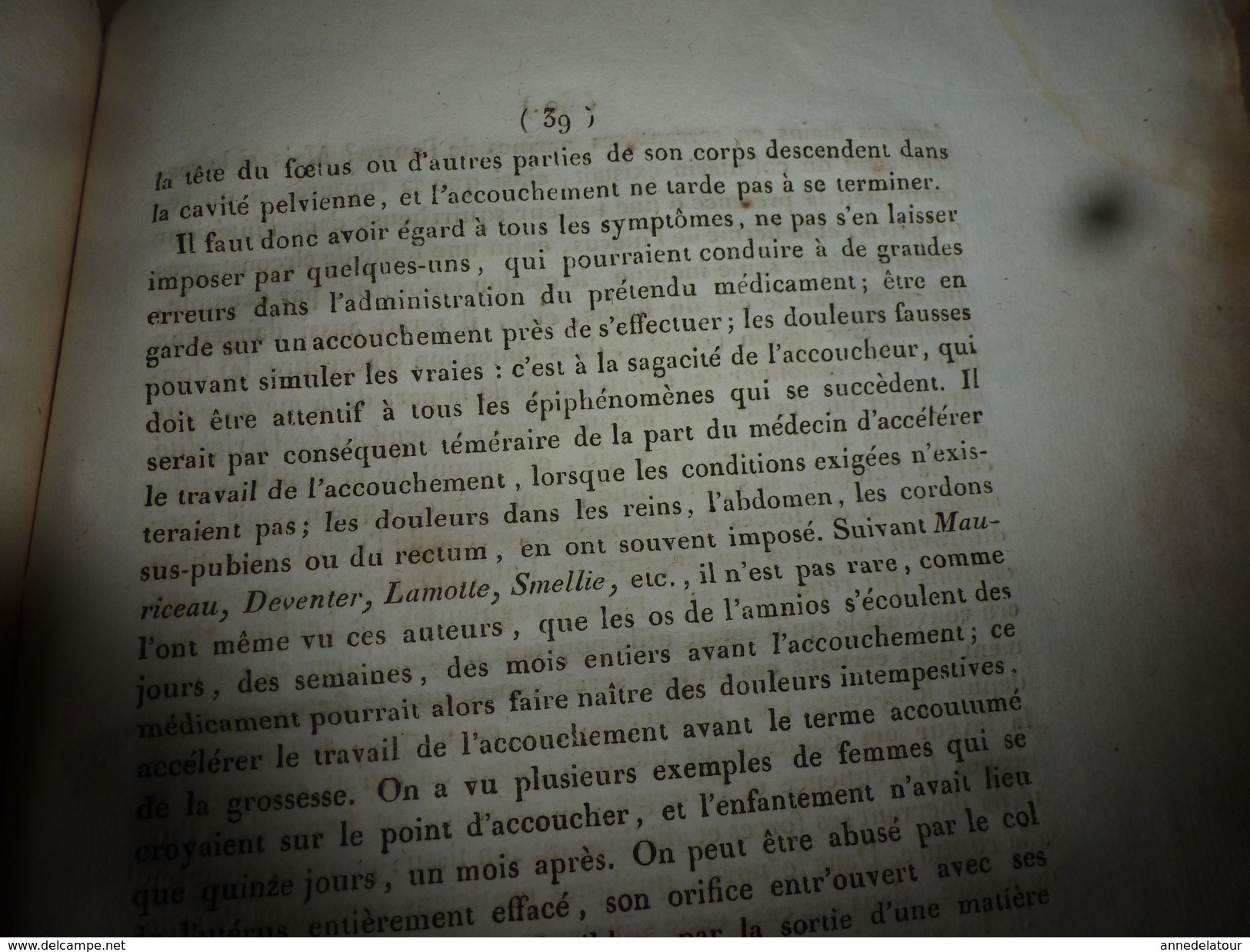 1818 Rare thèse du docteur  Bordot sur LE SEIGLE ergoté (poudre sacrificielle des sorcières), .(dédicace manuscrite)