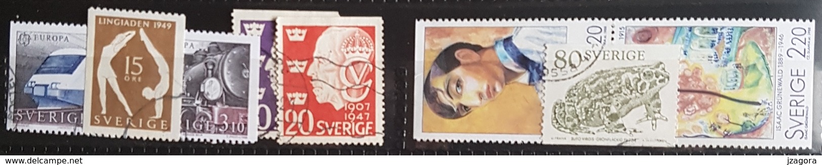 SWEDEN 60 DIFFERENT USED STAMPS - Oblitérés