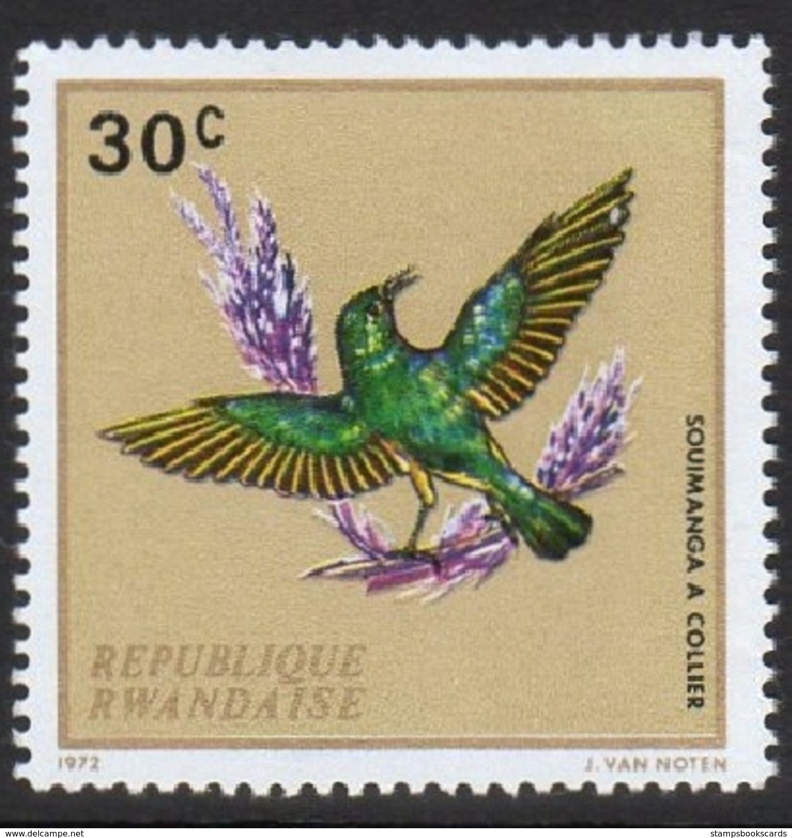 Souimanga A. Collier Sunbird Mnh Stamp - Pájaros Cantores (Passeri)