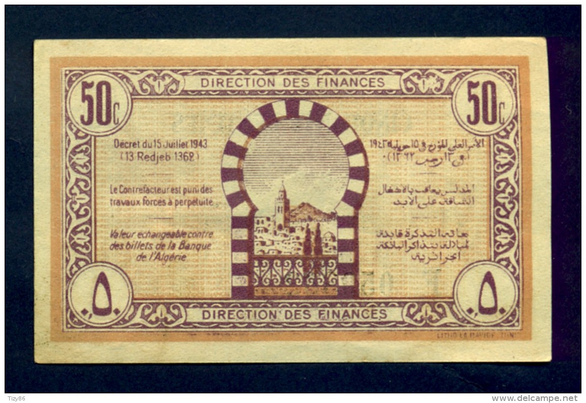Banconota Tunisia 50 Centimes SPL - Tunesien