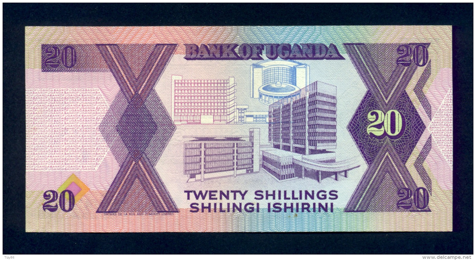 Banconota Uganda 20 Shillings 1987 FDS - Ouganda