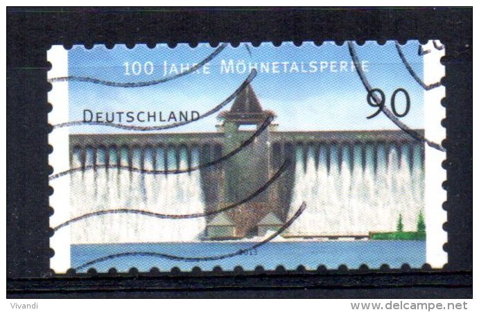 Germany - 2013 - 100th Anniversary Of Möhne Dam (Self Adhesive Perfs) - Used - Used Stamps