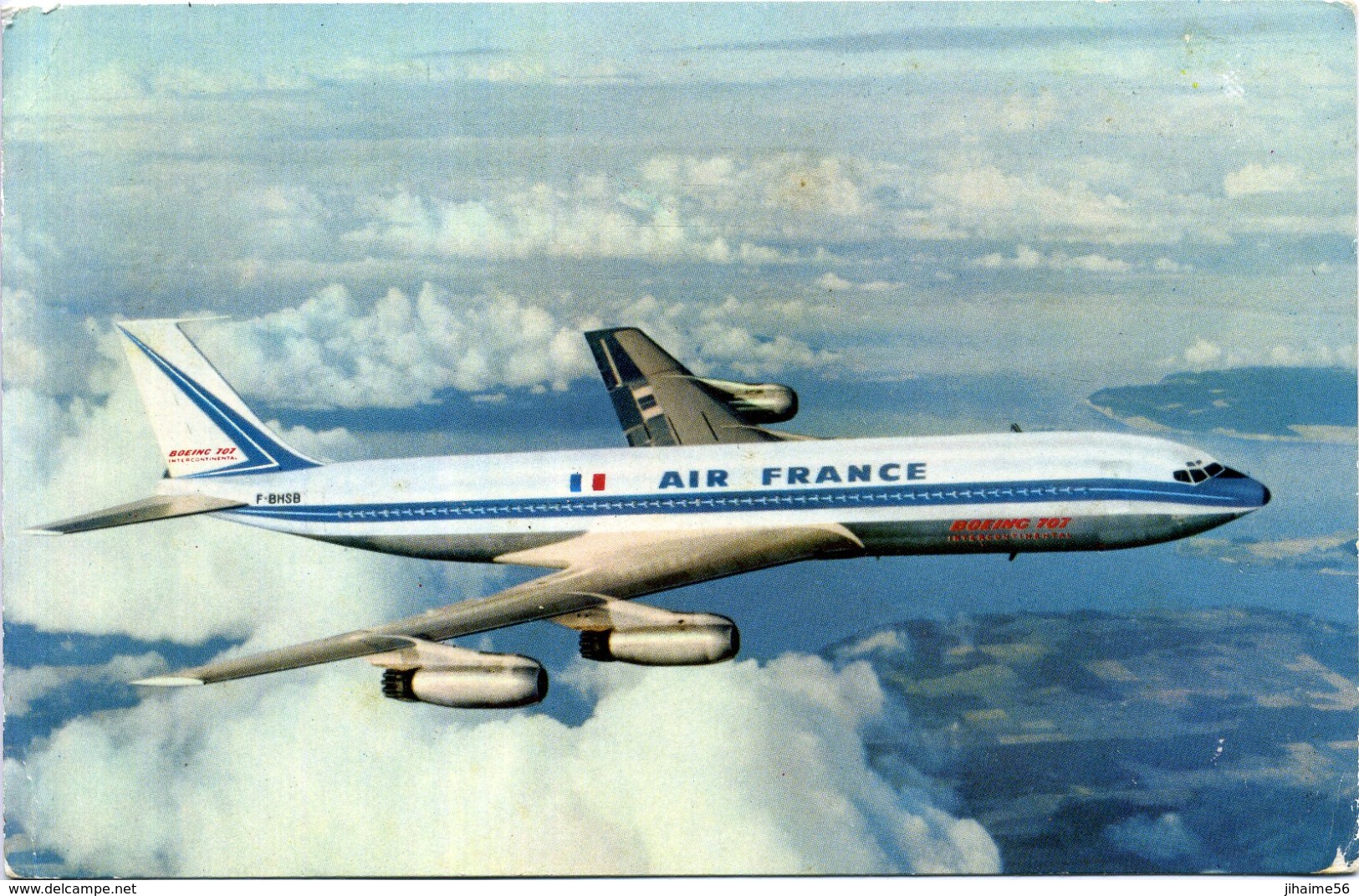 Air France ; Boing 707 Intercontinental. - 1946-....: Moderne