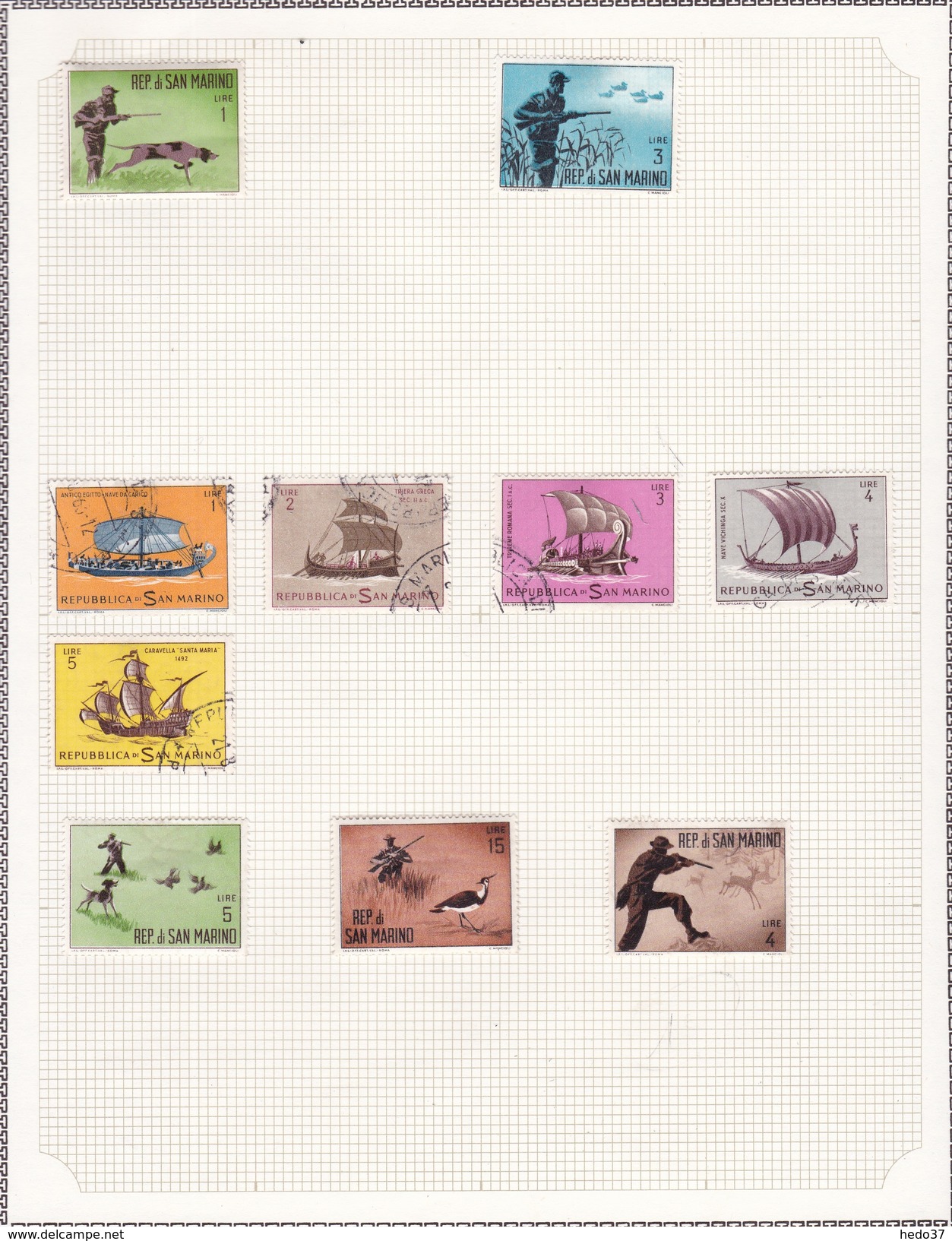 Saint Marin - Collection Vendue Page Par Page - Timbres Neufs * / Oblitérés - B/TB - Collections, Lots & Series