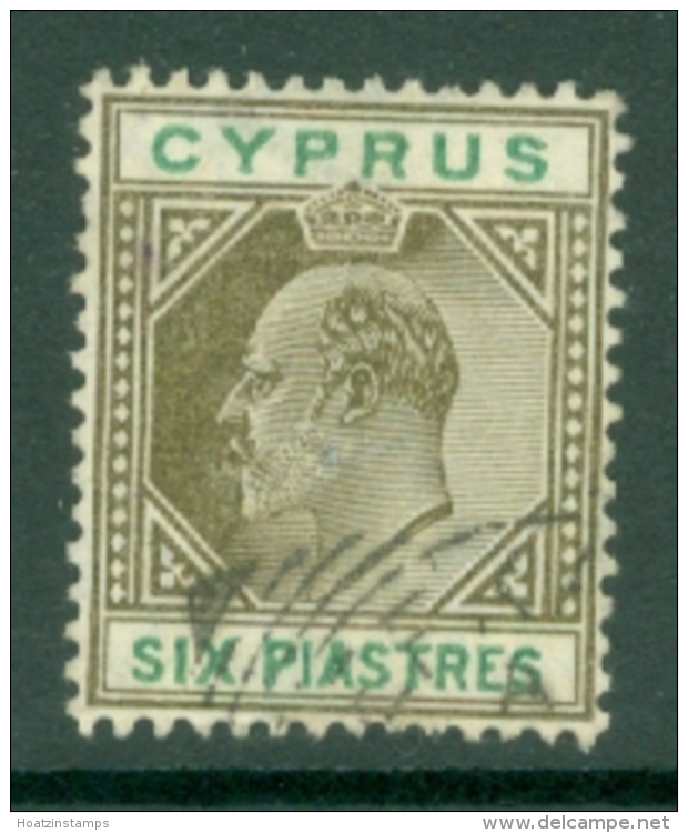 Cyprus: 1904/10   Edward   SG67   6pi     Used - Cyprus (...-1960)