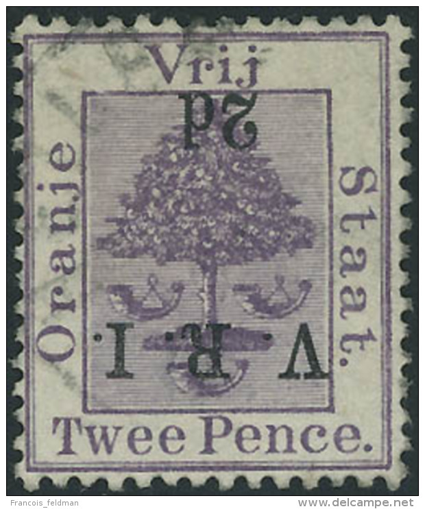 Oblit&eacute;r&eacute; N&deg;24 2d S/2p Surcharge Renvers&eacute;e. T.B. Cote S.G. &pound; 275 - Autres & Non Classés