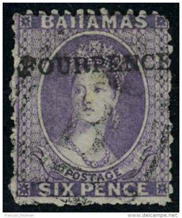 Oblit&eacute;r&eacute; N&deg; 17, Four Pence Sur 6p Violet, Dentelure Habituelle T.B. - Sonstige & Ohne Zuordnung