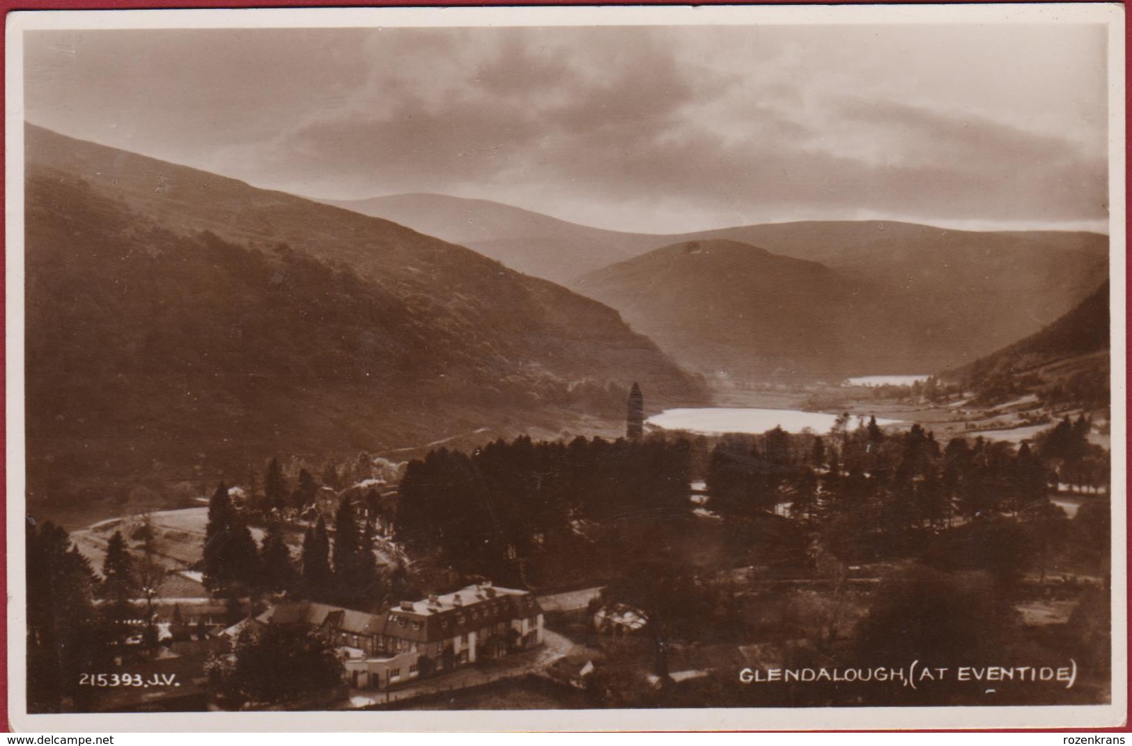 Glendalough At Eventide Wicklow Mountains Ireland Eire Postcard CARTE PHOTO Photocard Real Photo IERLAND - Wicklow