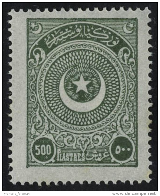 Neuf Avec Charni&egrave;re N&deg; 686, 500 Pi Vert Gris, Cl, T.B. - Other & Unclassified