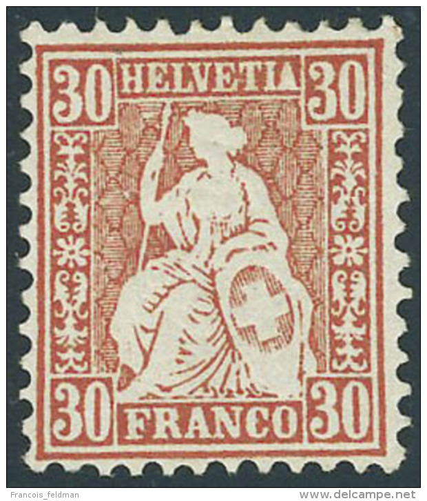 Neuf Avec Charni&egrave;re N&deg; 38, 30c Vermillon Cl, Superbe - Other & Unclassified