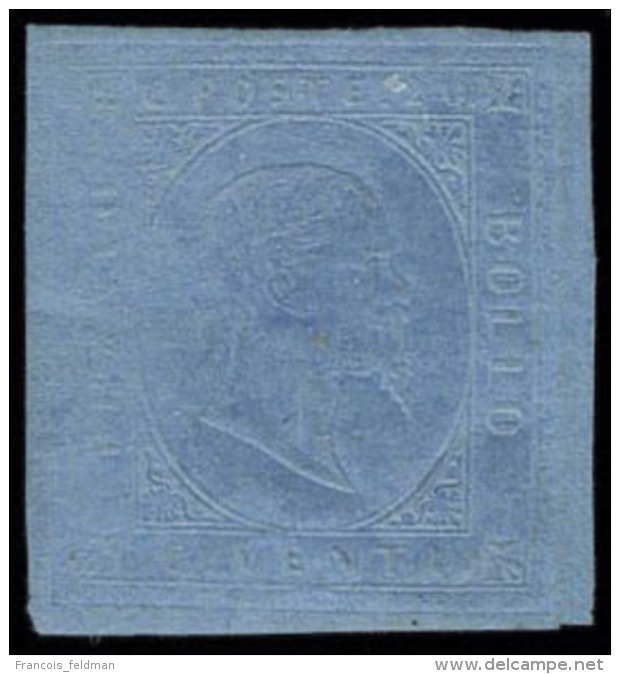 Neuf Avec Charni&egrave;re N&deg; 5, 20c Bleu, Tr&egrave;s Grandes Marges, Impression Tr&egrave;s Claire, Cl,... - Autres & Non Classés