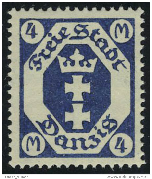 Neuf Sans Charni&egrave;re N&deg; 94, 4m Bleu Sans Teinte De Fond, Michel 123 YF - Other & Unclassified