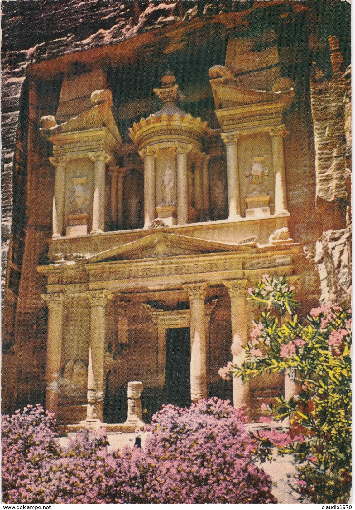 Cartolina - El Khazneh -treasury Petra - Jordan. - Giordania