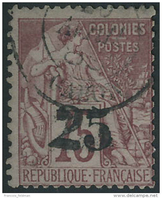 Oblit&eacute;r&eacute; N&deg; 10. 25 S/75c, Rare, T.B. Sign&eacute; Calves. - Autres & Non Classés