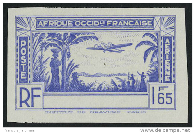 Neuf Sans Gomme Type PA De 1941, 1.65f Bleu Valon Non &eacute;mise, Sans La L&eacute;gende C&ocirc;te D'Ivoire ND,... - Other & Unclassified