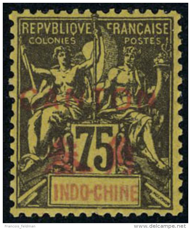 Neuf Sans Charni&egrave;re N&deg; 45, 75c Violet Sur Jaune, T.B. Sign&eacute; Brun - Sonstige & Ohne Zuordnung