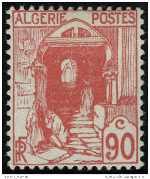 Neuf Avec Charni&egrave;re N&deg; 137A, 90c Rouge, Excellent Centrage, Superbe - Autres & Non Classés