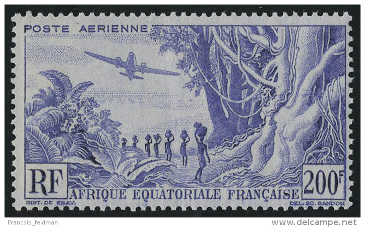 Neuf Sans Charni&egrave;re N&deg; 52B, 200f Caravanne De Porteurs Violet Au Lieu De Bleu T.B. Maury - Other & Unclassified