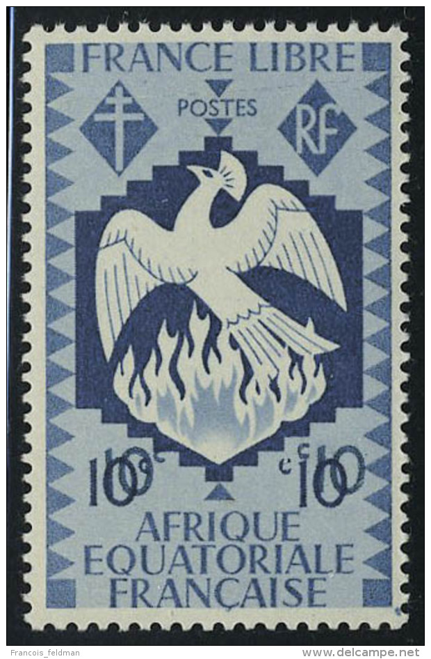 Neuf Sans Charni&egrave;re N&deg; 142a, 10c Bleu Gris Double Impression De La Valeur, T.B. - Autres & Non Classés