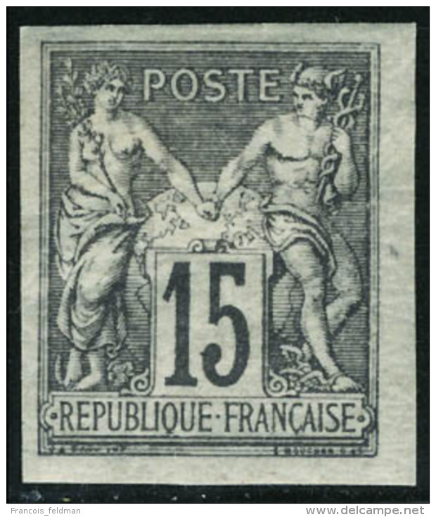 Neuf Avec Charni&egrave;re N&deg; 33, 15c Gris, T.B. - Autres & Non Classés