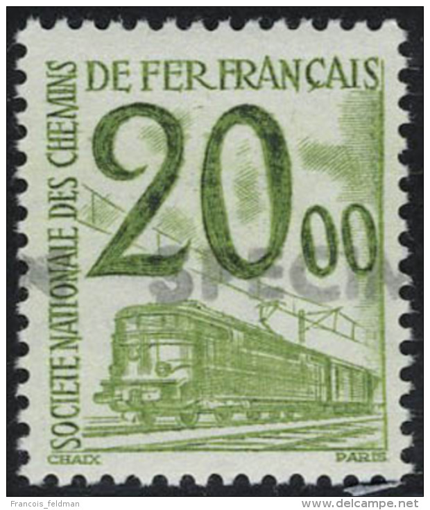 Neuf Sans Charni&egrave;re N&deg; 31/47, La S&eacute;rie Trains Surcharg&eacute;e Sp&eacute;cimen, T.B. - Other & Unclassified