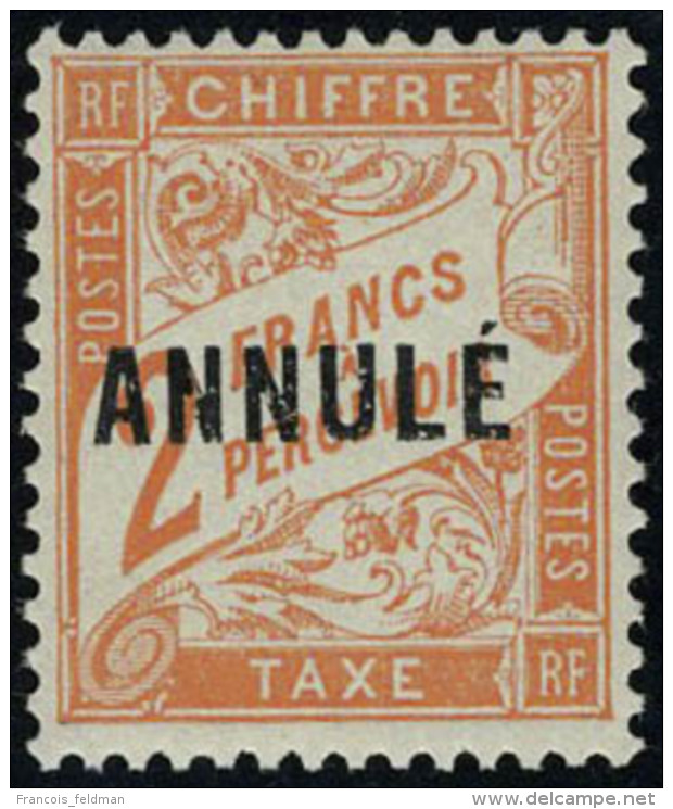 Neuf Avec Charni&egrave;re N&deg; 41, 2f Orange Surcharg&eacute; Annul&eacute;, T.B. Maury N&deg; 22 - Other & Unclassified