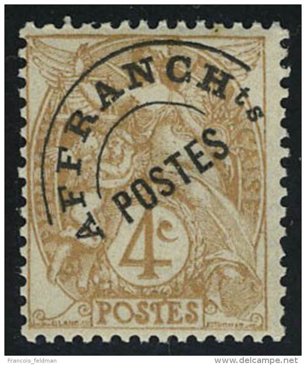 Neuf Sans Charni&egrave;re N&deg; 40a, 4c Blanc, Type II Certificat Fran&ccedil;on + Sign&eacute; Calves - Other & Unclassified