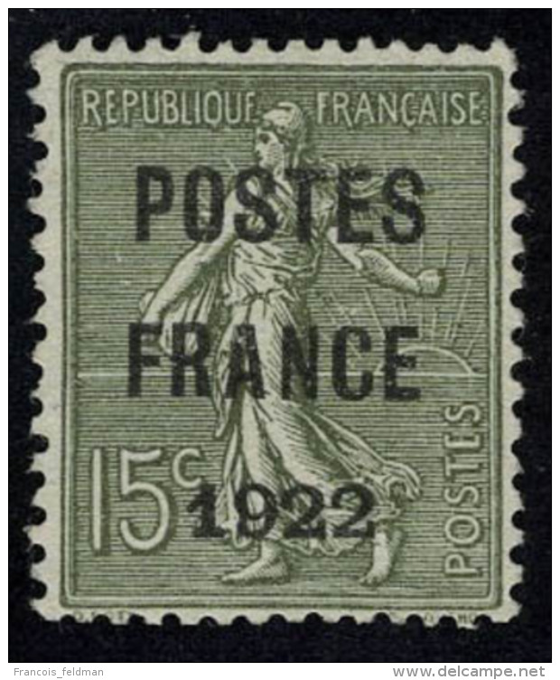 Neuf Sans Gomme N&deg; 36 + 37, Les 5 Et 15c Postes France 1922, T.B. - Other & Unclassified