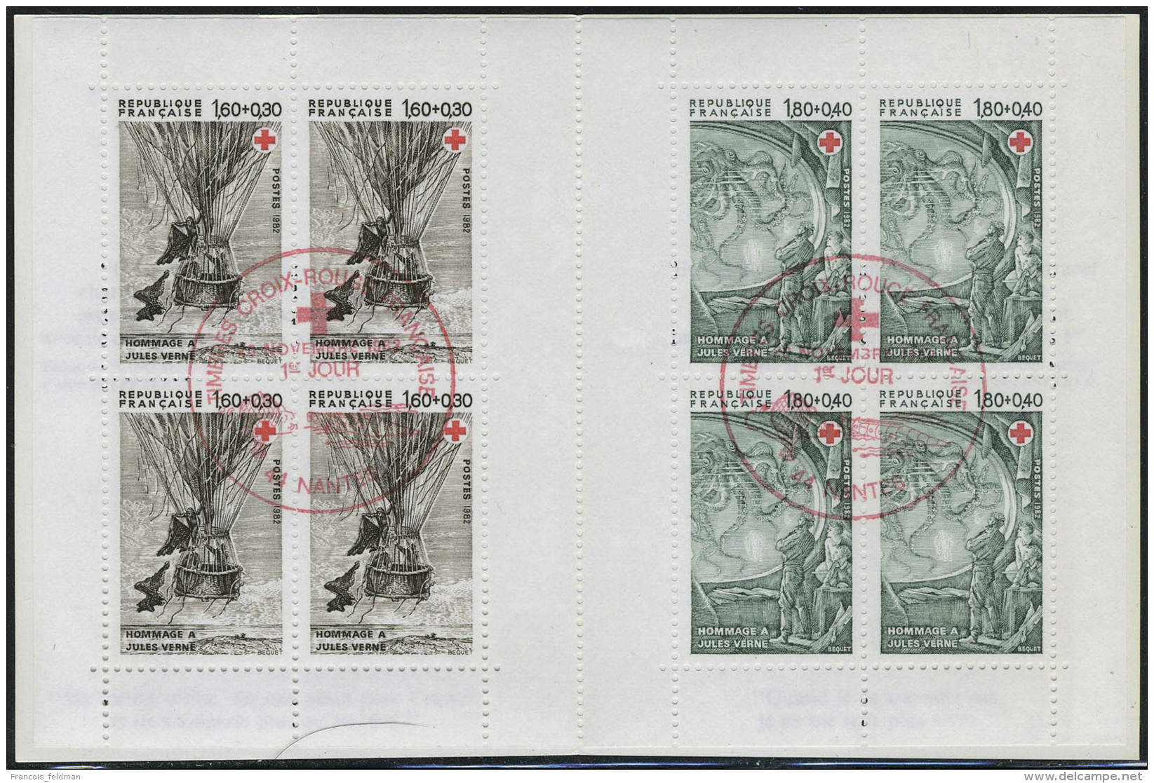 Oblit&eacute;r&eacute; N&deg; 2001/2032, Collection Carnets Croix Rouge Complets 1952/1999 Inclus, T.B. Difficile... - Other & Unclassified