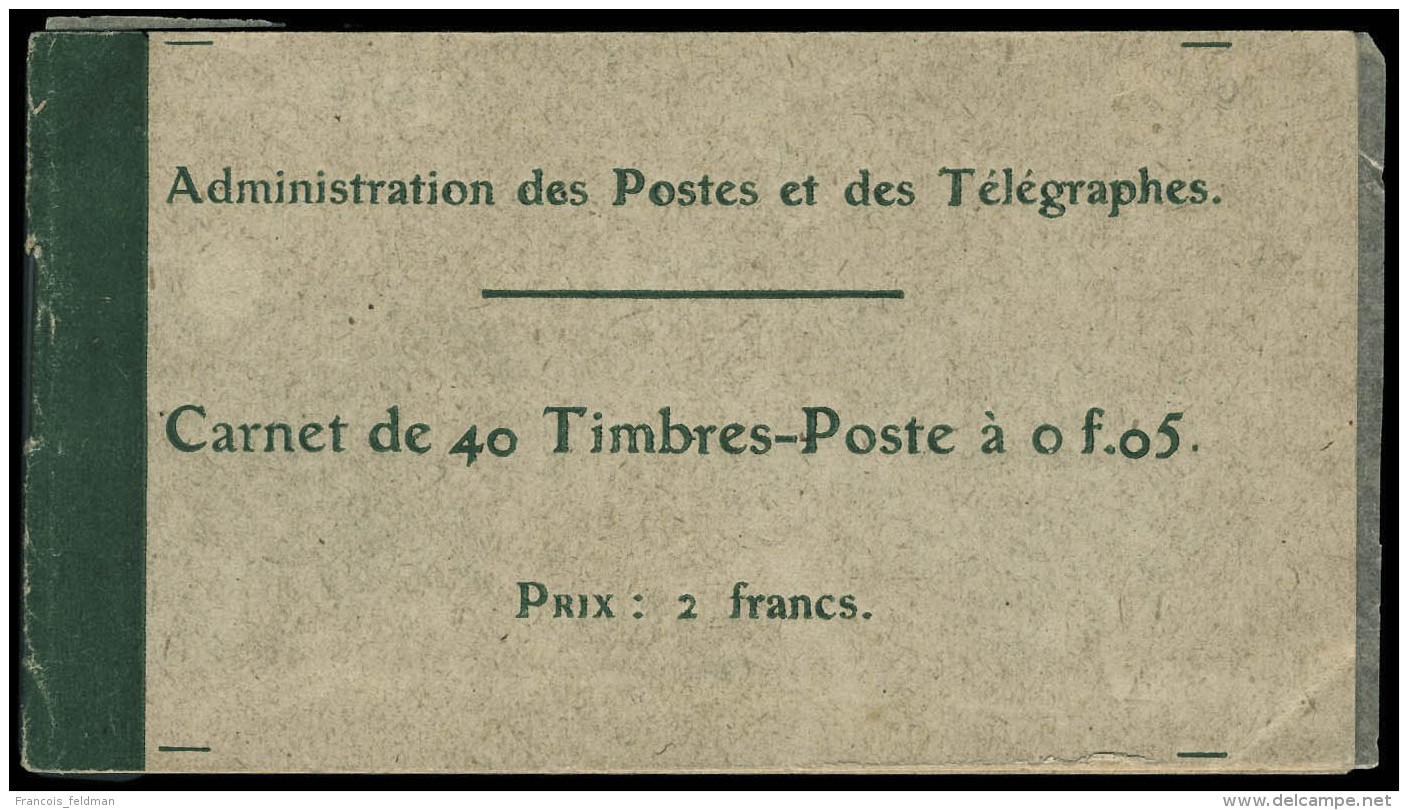 Neuf Sans Charni&egrave;re N&deg; 137-C5, 5c Vert Semeuse Type II, Couv : 40 Timbres Poste &agrave; 0f05, Prix 2... - Other & Unclassified