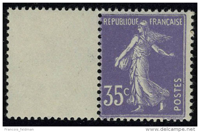 Neuf Sans Charni&egrave;re N&deg; 142b, 35c Violet, Type IIA, Bdf, T.B. - Other & Unclassified