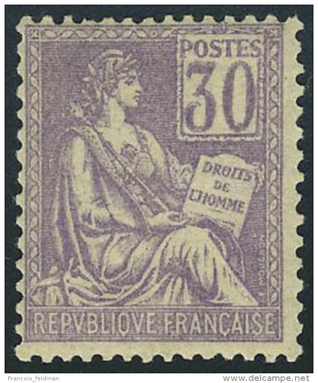 Neuf Sans Charni&egrave;re N&deg; 115, 30c Violet T.B. - Otros & Sin Clasificación