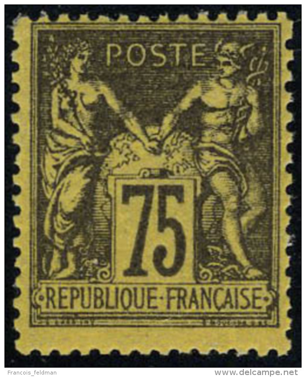 Neuf Sans Charni&egrave;re N&deg; 99, 75c Violet Sur Orange, T.B. - Other & Unclassified
