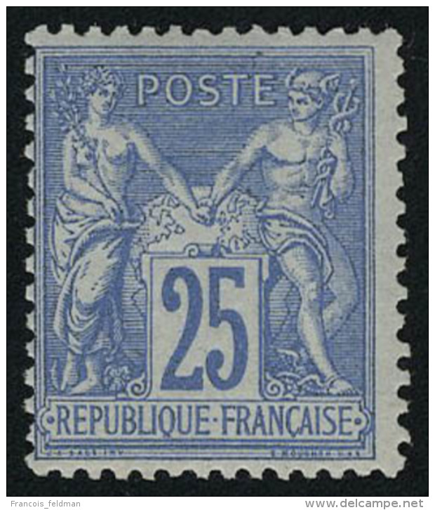 Neuf Sans Charni&egrave;re N&deg; 79, 25c Bleu T.B. - Other & Unclassified