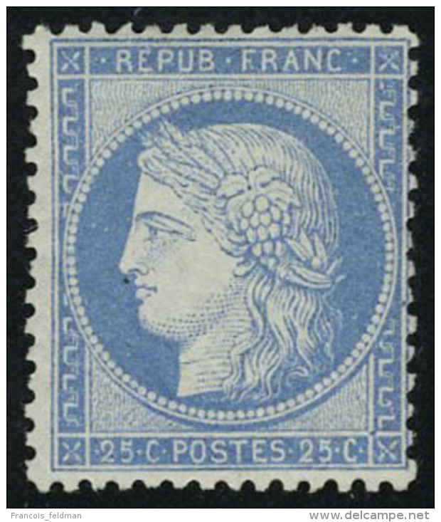 Neuf Avec Charni&egrave;re N&deg; 60C, 25c Bleu Type III, T.B. - Autres & Non Classés