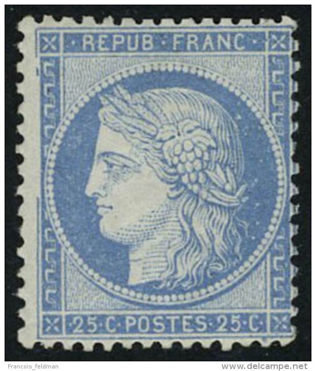 Neuf Avec Charni&egrave;re N&deg; 60B, 25c Bleu Type II, T.B. Rare - Sonstige & Ohne Zuordnung