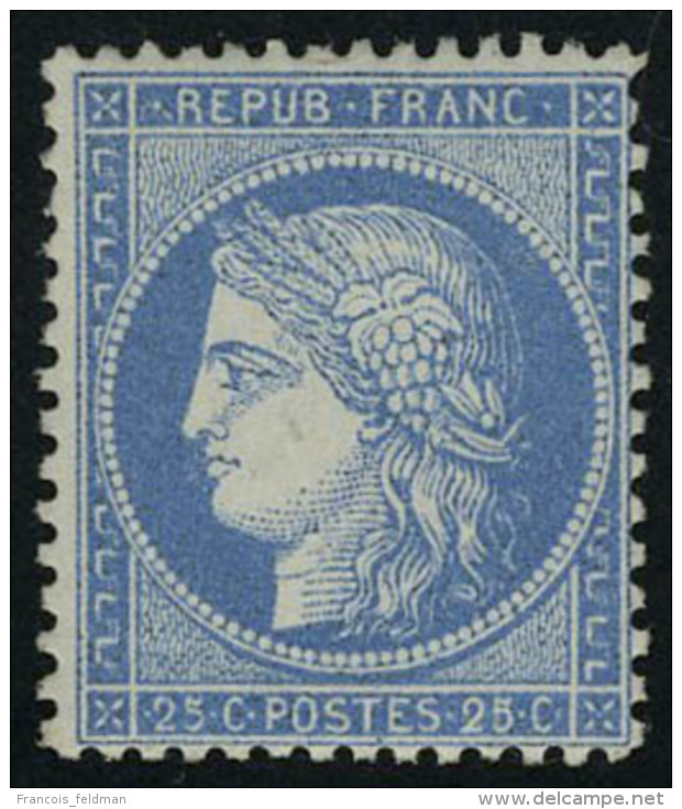 Neuf Avec Charni&egrave;re N&deg; 60A, 25c Bleu Type I, Cl, T.B. - Other & Unclassified