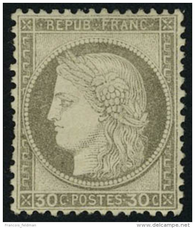 Neuf Avec Charni&egrave;re N&deg; 56, 30c Brun Clair, Cl, T.B. Sign&eacute; A Brun - Sonstige & Ohne Zuordnung