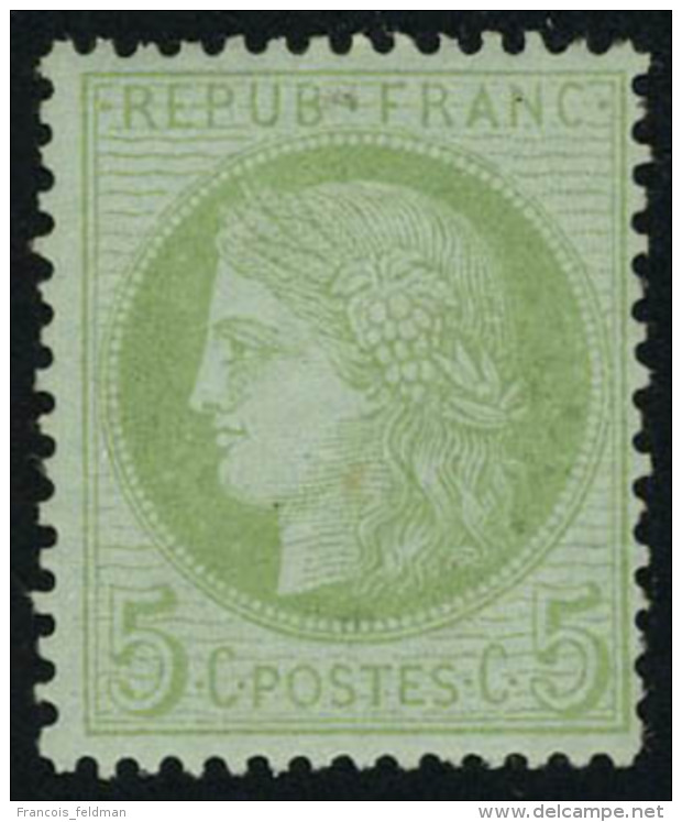 Neuf Avec Charni&egrave;re N&deg; 53g, 5c Vert Jaune Sur Azur&eacute;, T.B. - Autres & Non Classés