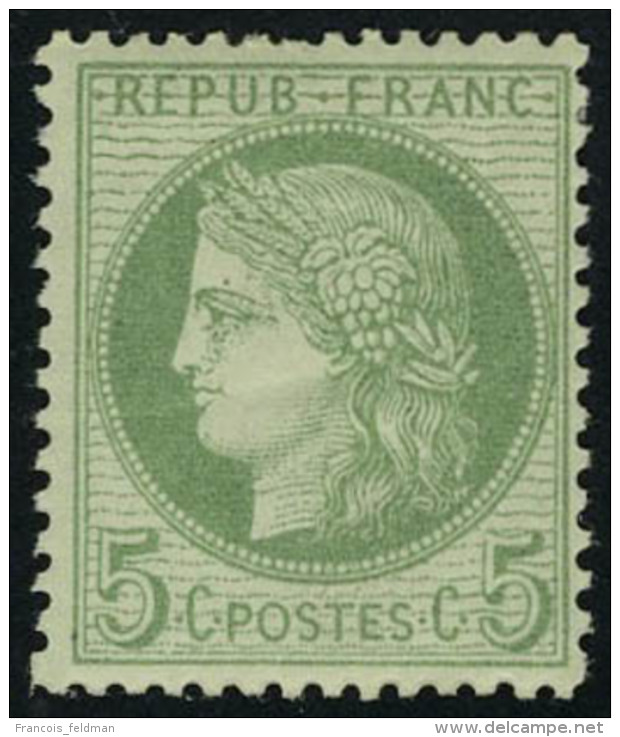 Neuf Avec Charni&egrave;re N&deg; 53a, 5c Vert Sur Blanc, T.B. - Other & Unclassified