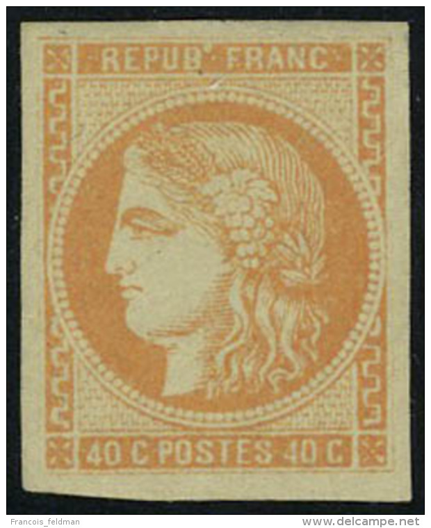 Neuf Avec Charni&egrave;re N&deg; 48i, 40c Orange Claire, Cl, T.B. - Autres & Non Classés